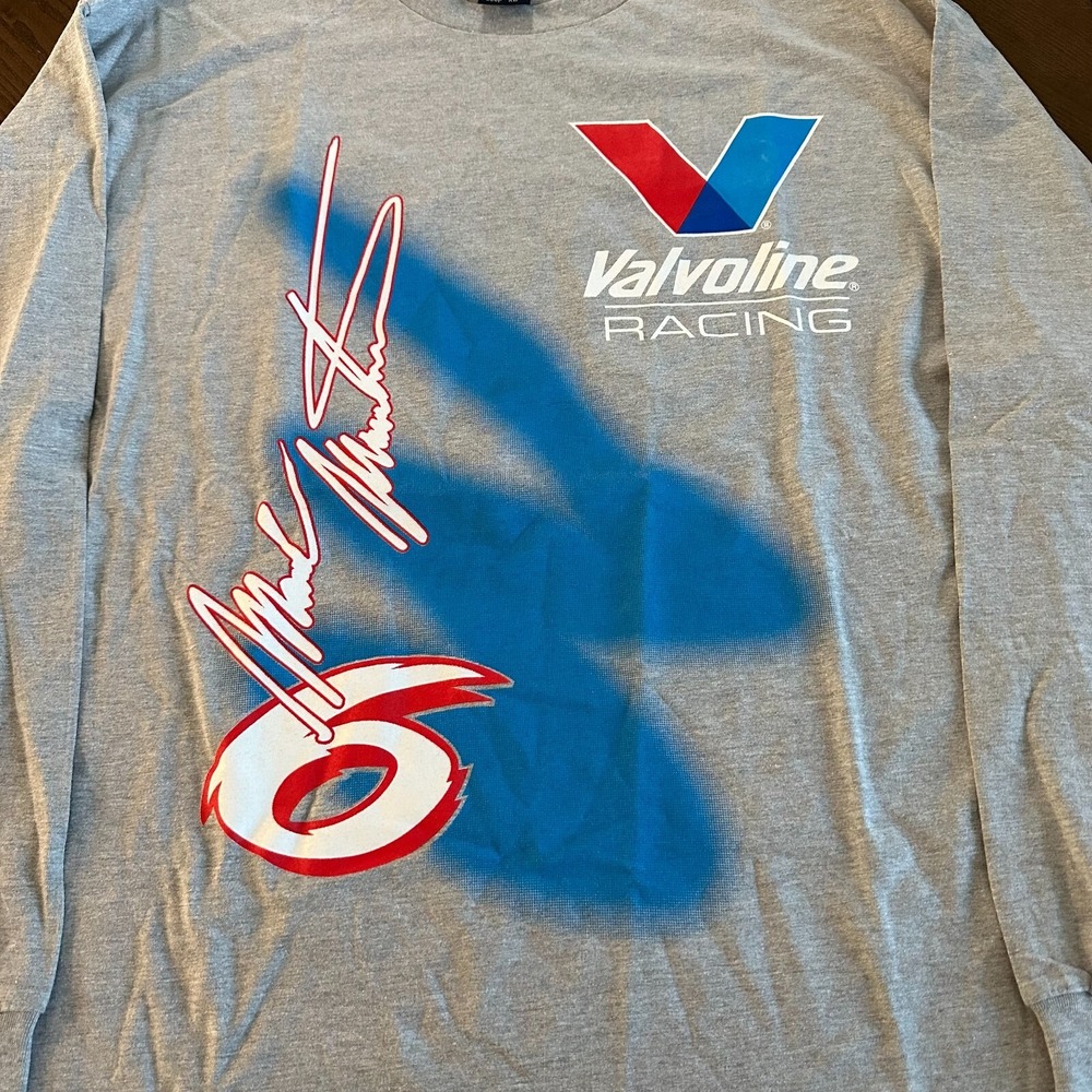Vintage Valvoline IndyCar Racing #6 Mark Martin Men's XL Double Sided Shirt‎ - Picture 6 of 7